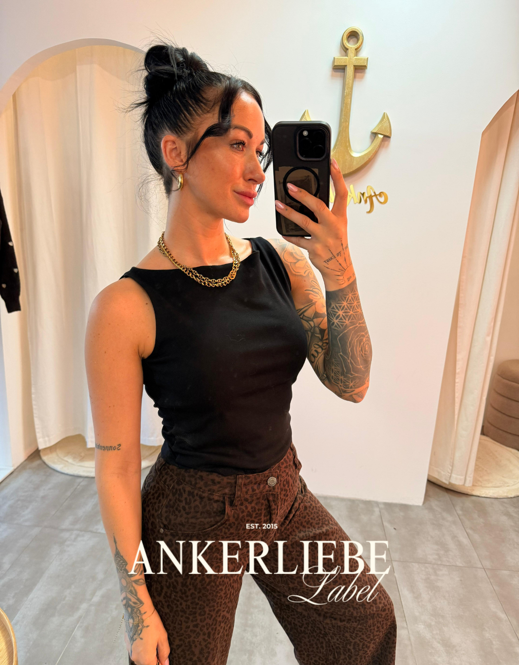 nova crop top | black