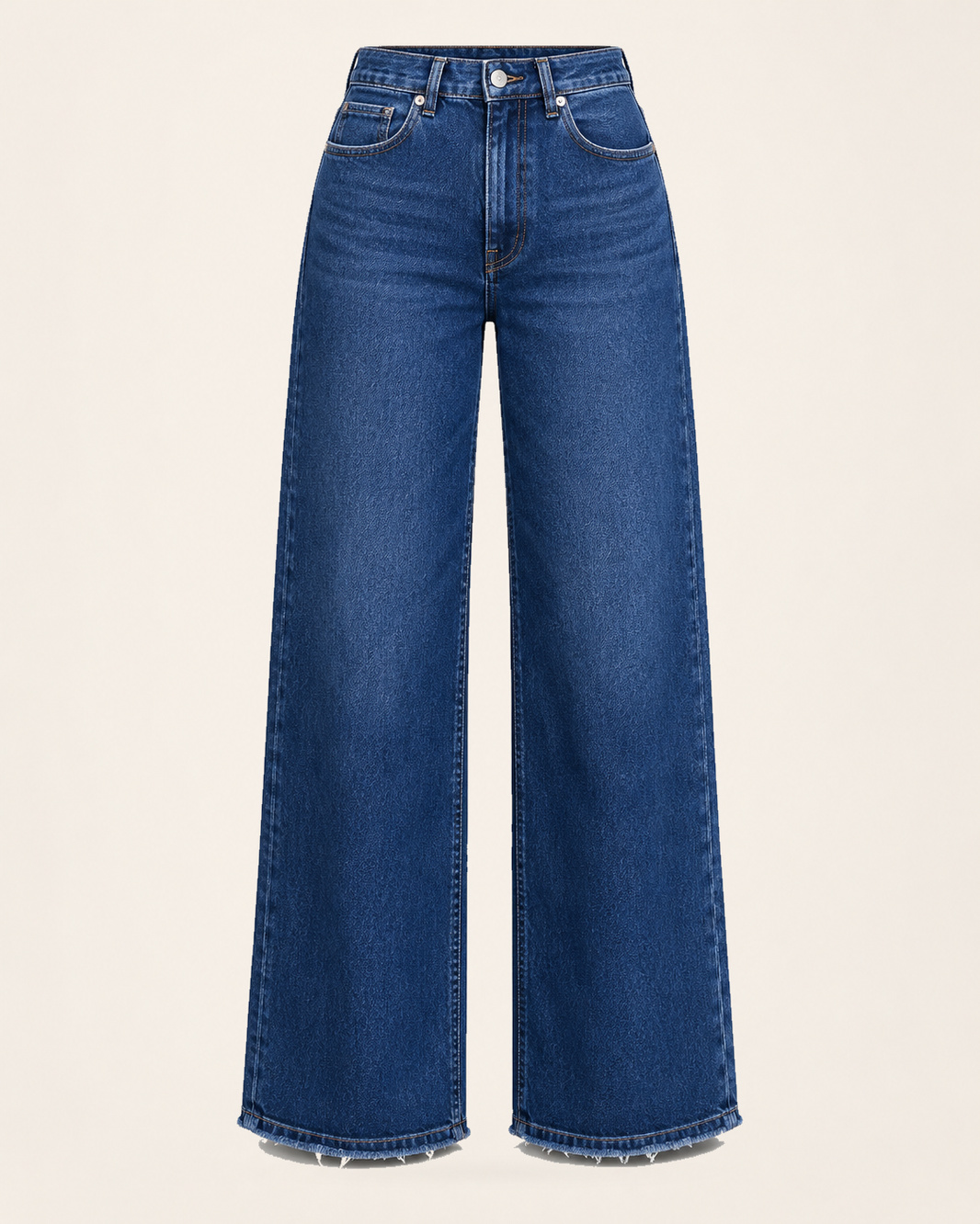 long soft denim wide leg jean | dark blue