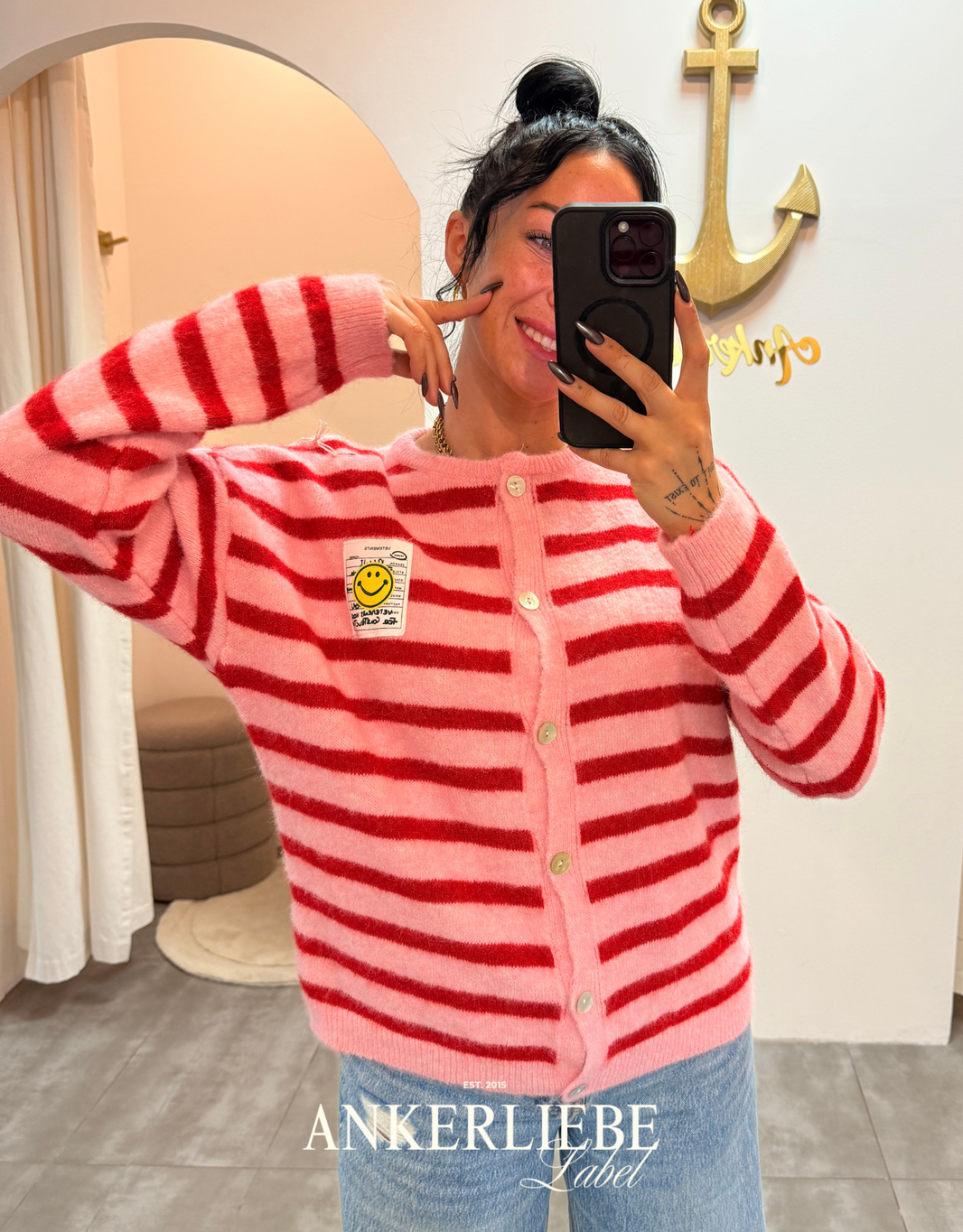 happy vibes | fuchsia weste