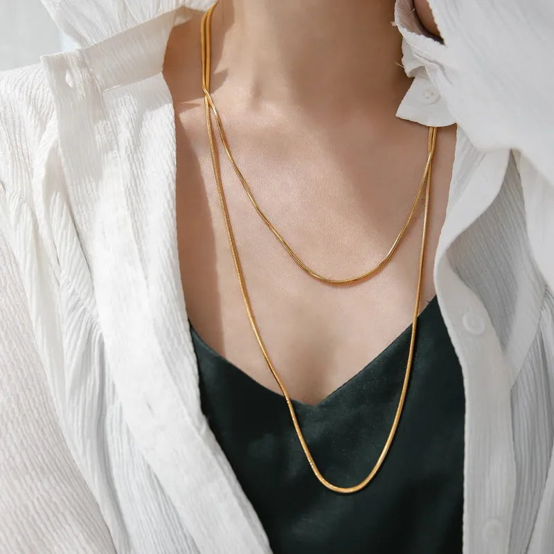 Simple-Style-U-Shape-Titanium-Steel-Necklace-1-Piece