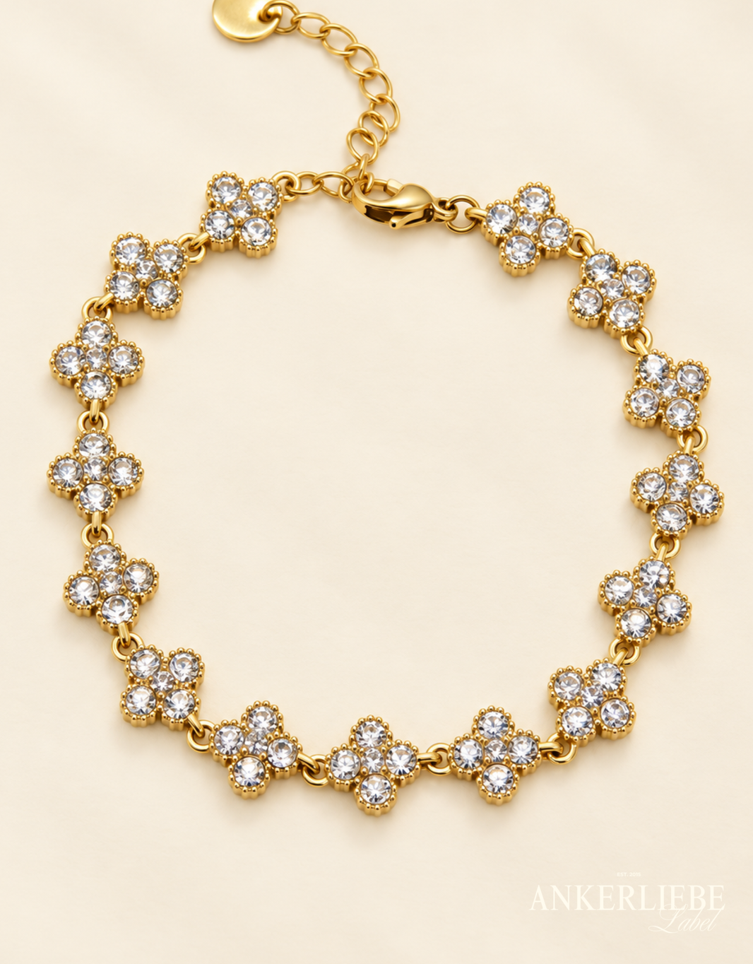 image zirkonia kleeblatt design | armband