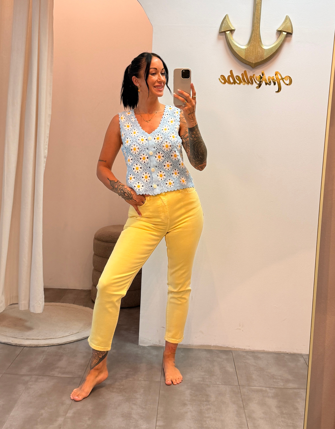 image mom jean stretch | butteryellow