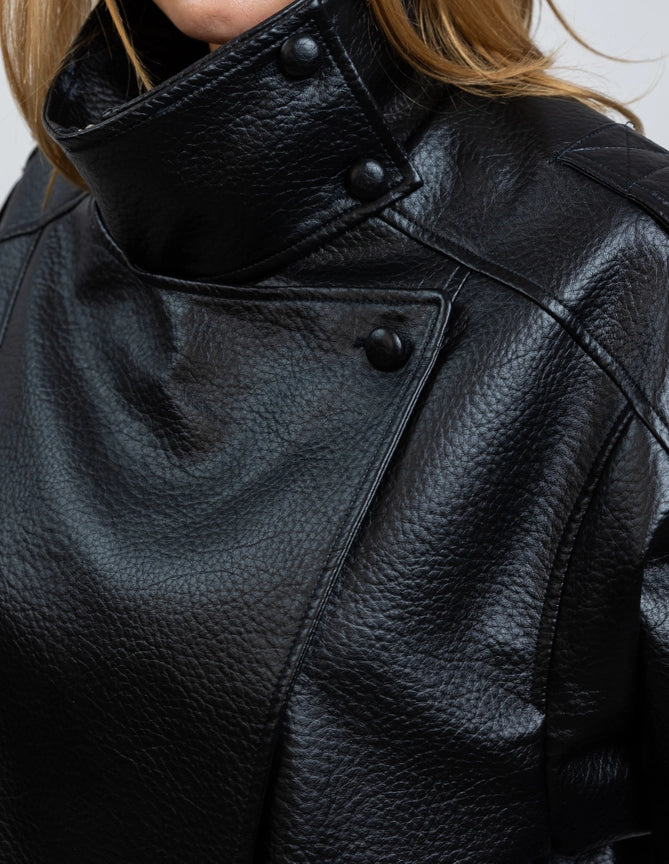 image statement lederjacke (vegan) | schwarz