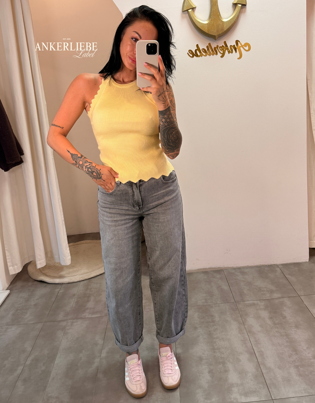 image soft denim ballon jean | washed grey