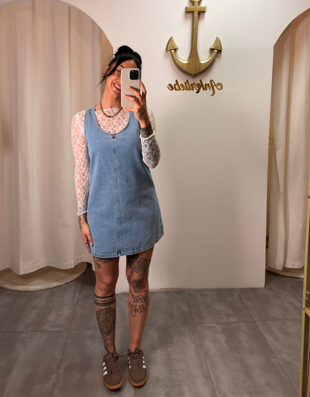 ärmelloses jeanskleid | light blue