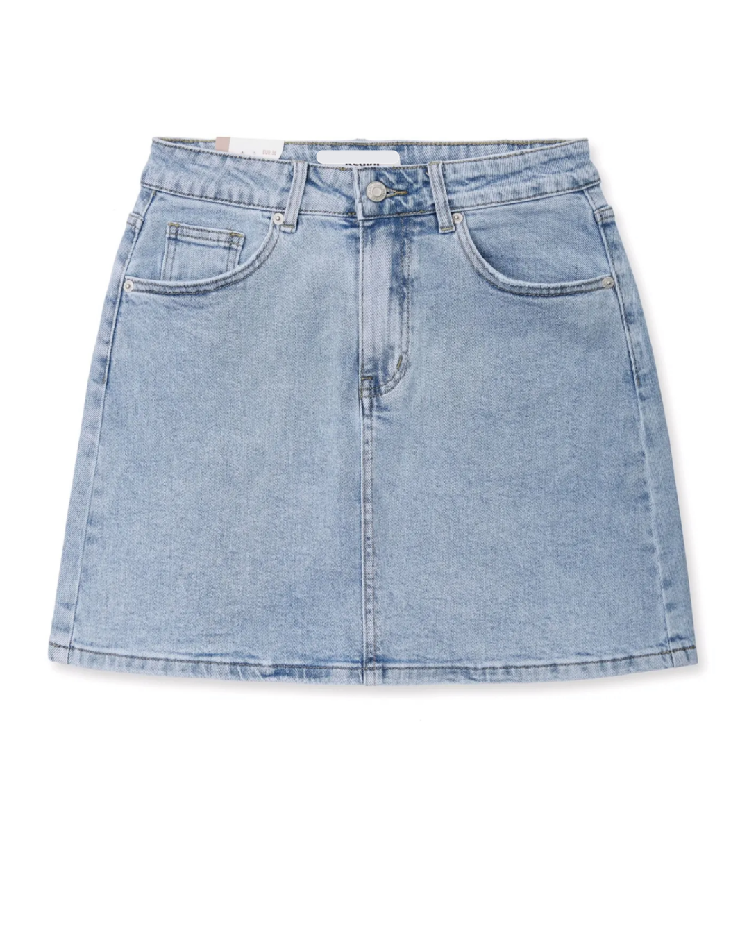 image soft denim rock high waist | summer blue