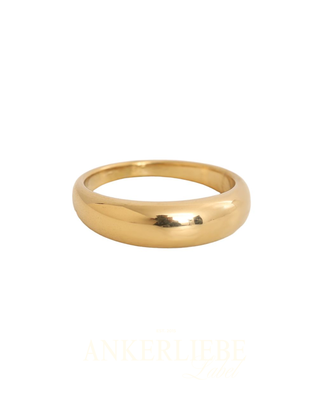 image minimalistischer statementring | gold