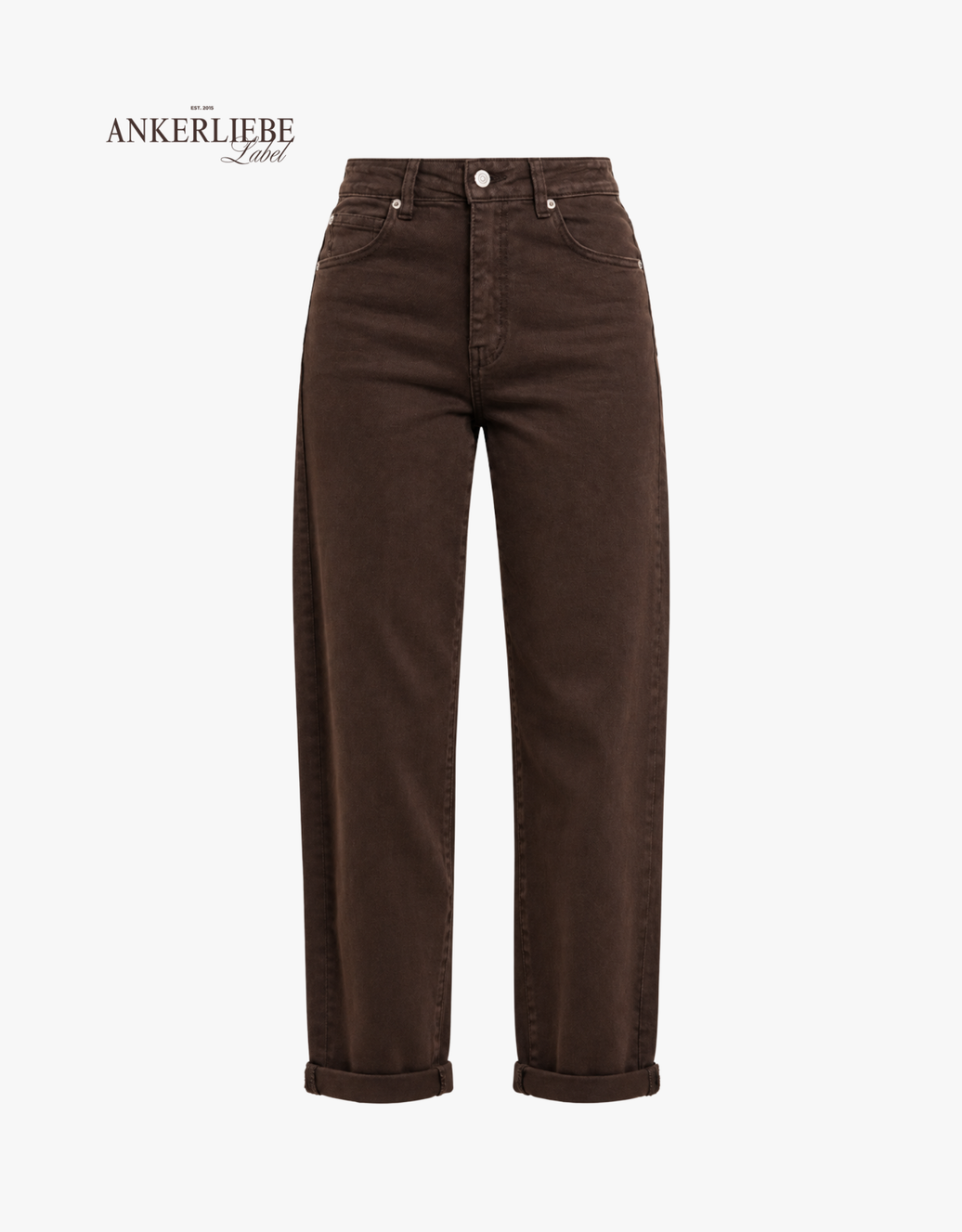 mom jean choco | soft denim