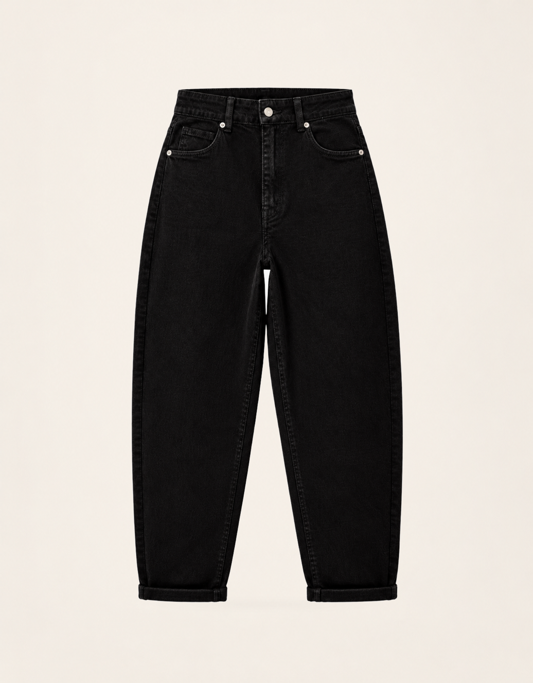 mom jean perfect black | soft denim