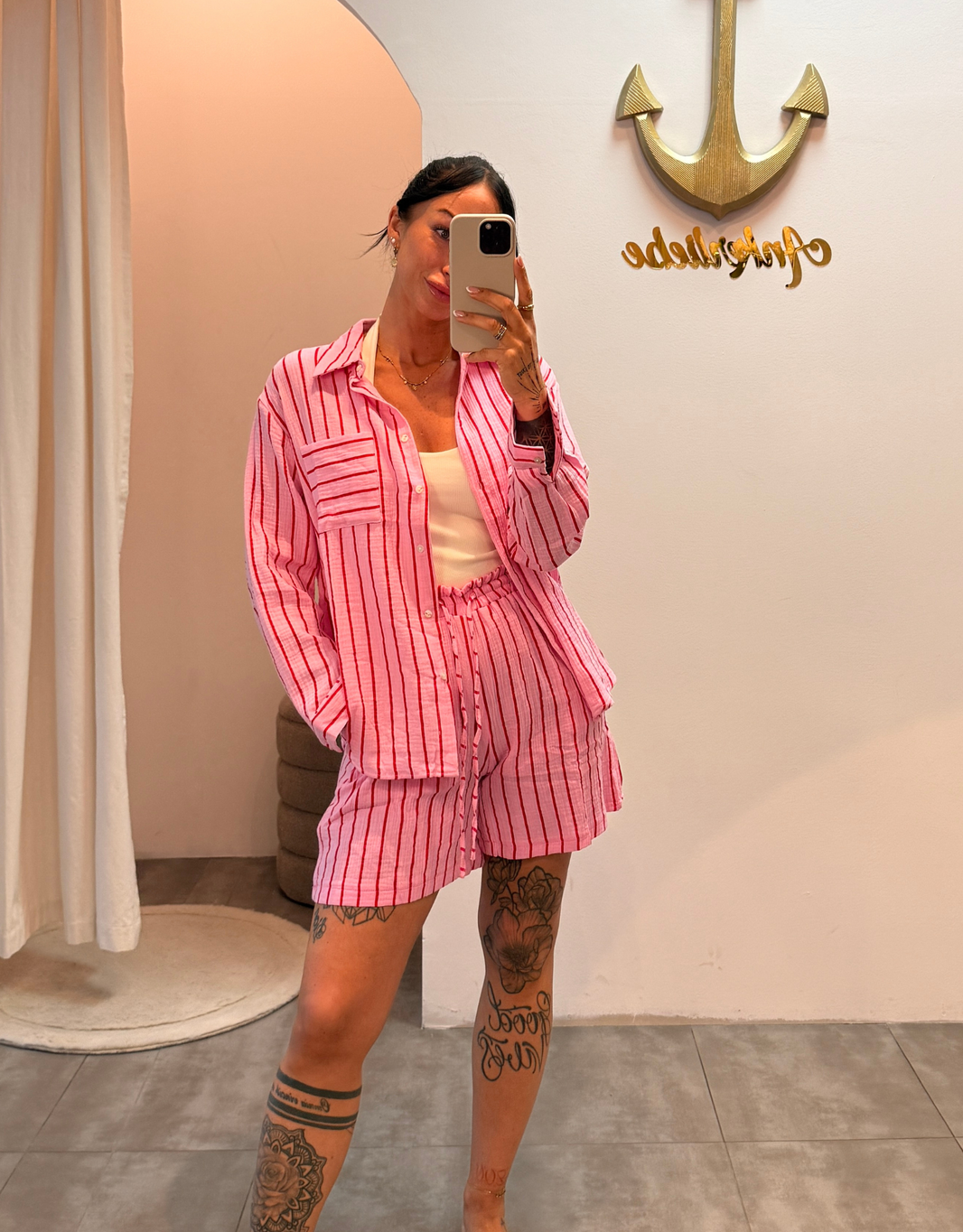 image musselin short | rouge