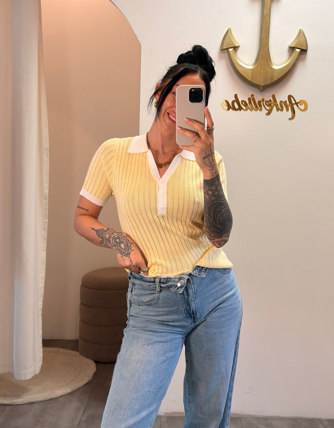 Poloshirt | butter yellow