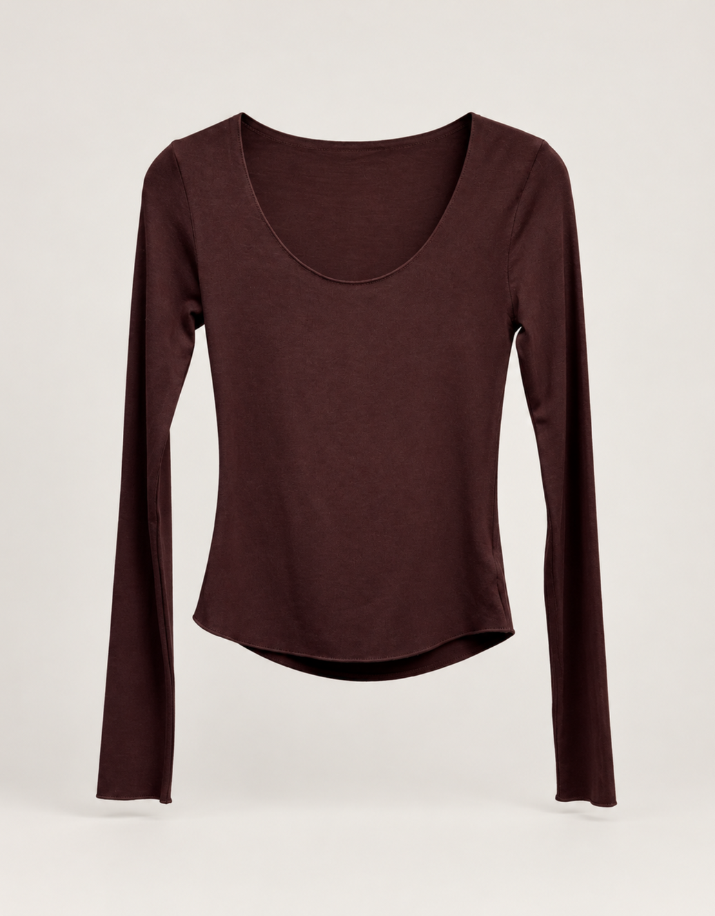 the everyday fit | rundhals longsleeve | burgund