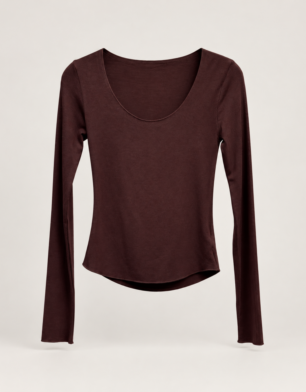the everyday fit | rundhals longsleeve | burgund