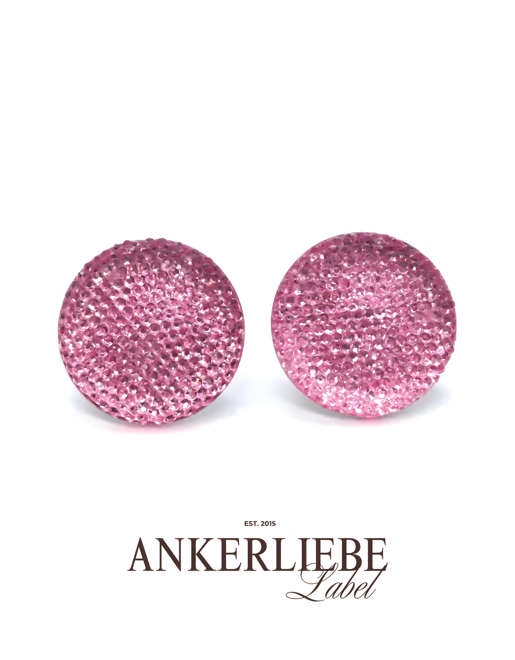 clips rosa glitter