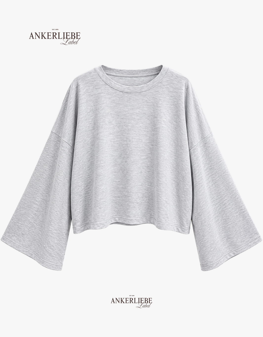 the effortless one | oversized longsleeve | light grey