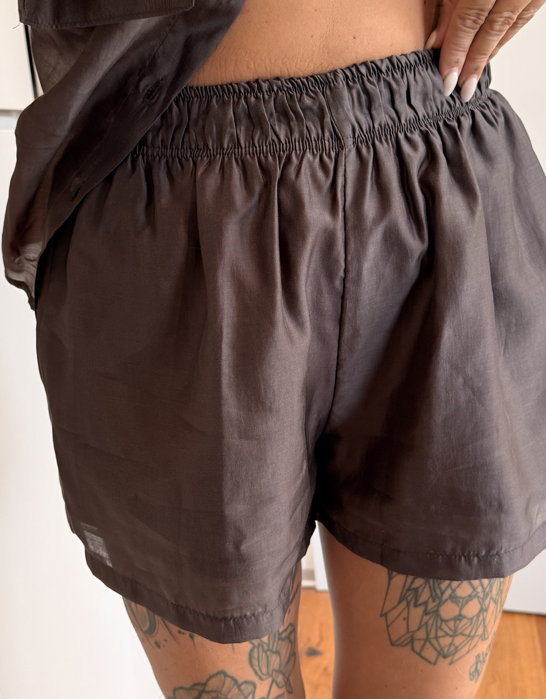 seidenweiche lycell-shorts mit elastischem bund | mehrere farben