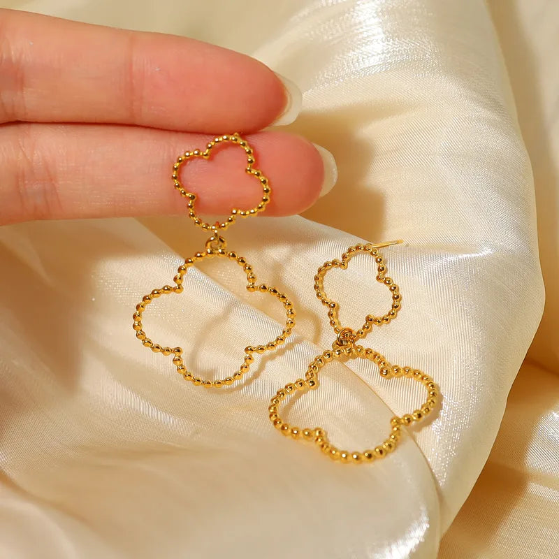 1-Pair-Ig-Style-Vacation-French-Style-Four-Leaf-Clover-Plating-Hollow-Out-Stainless-Steel-Titanium-Steel-18k-Gold-Plated-Drop-Earrings (1)