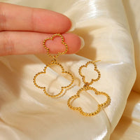 1-Pair-Ig-Style-Vacation-French-Style-Four-Leaf-Clover-Plating-Hollow-Out-Stainless-Steel-Titanium-Steel-18k-Gold-Plated-Drop-Earrings (1)