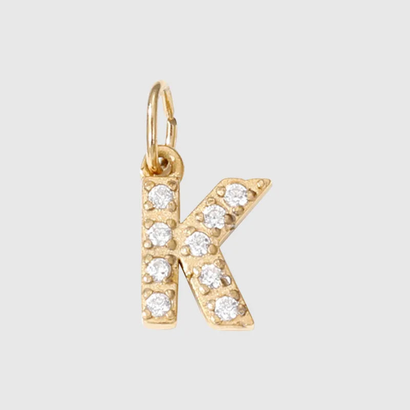 glitter buchstaben charm mini
