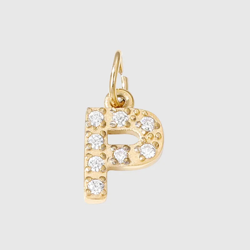 glitter buchstaben charm mini
