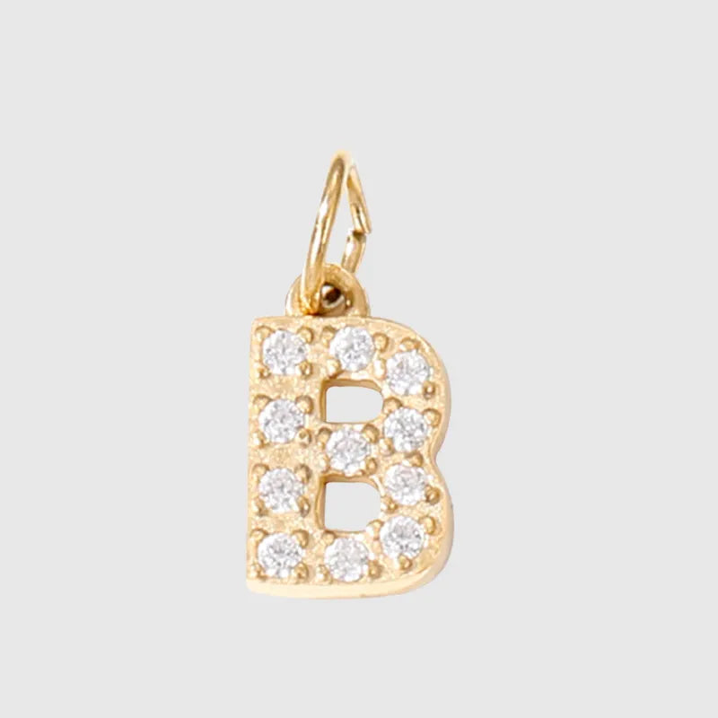 glitter buchstaben charm mini