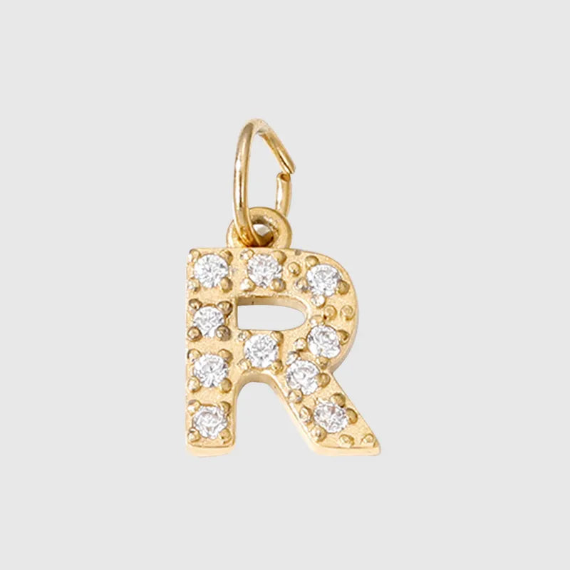 glitter buchstaben charm mini