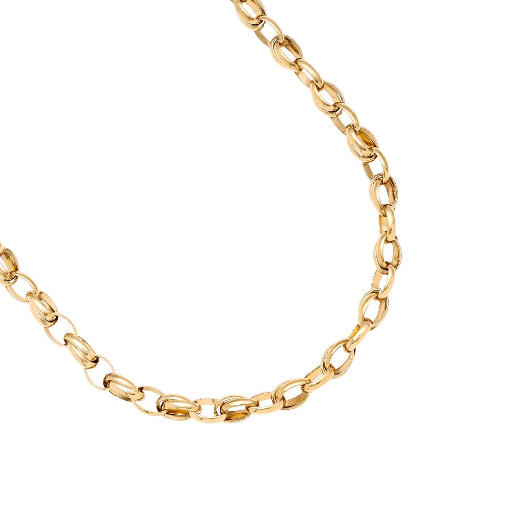 statement gliederkette edelstahl | halskette