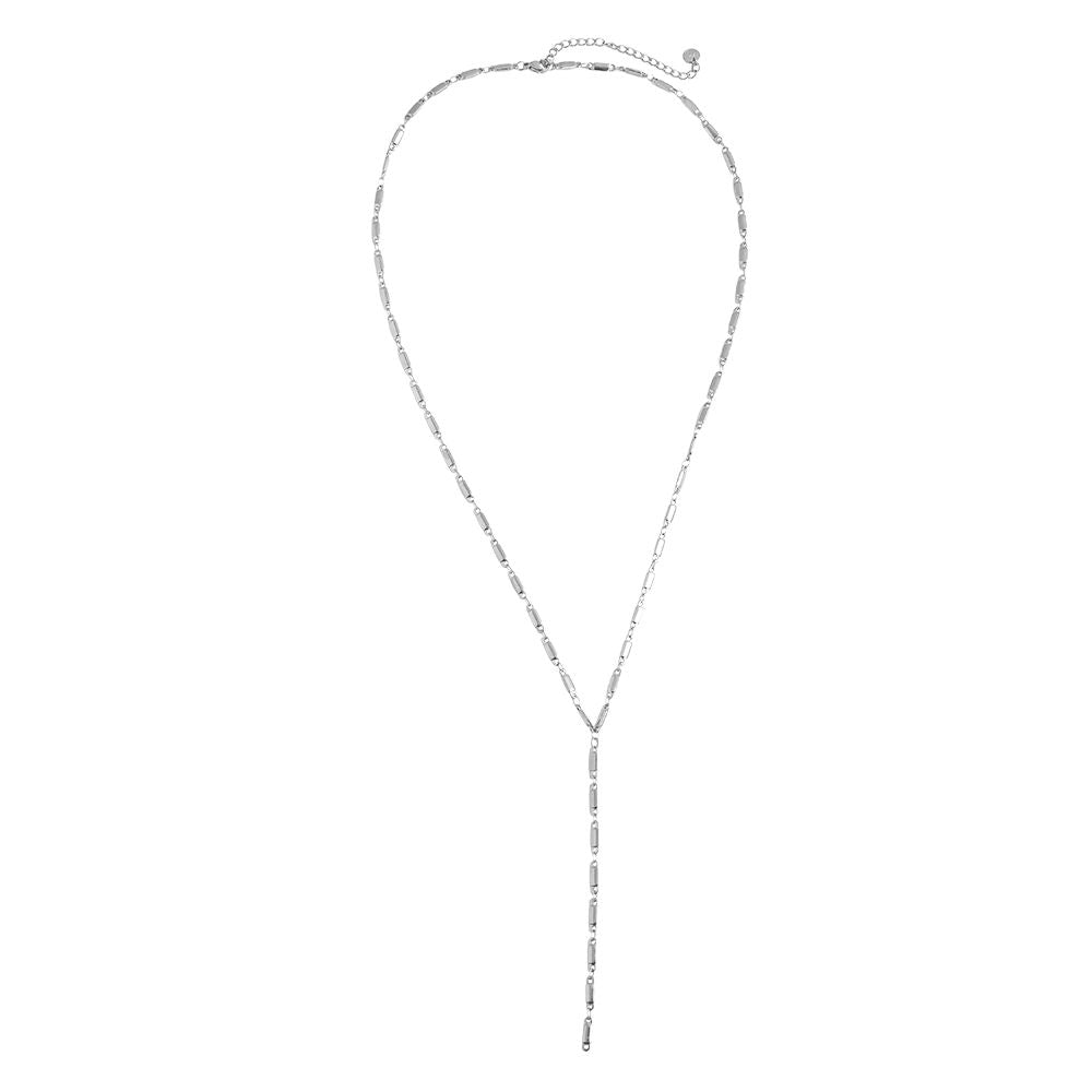 fine beaded y-kette edelstahl | halskette