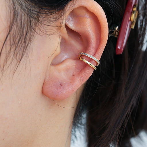 double clean glitter | earcuff