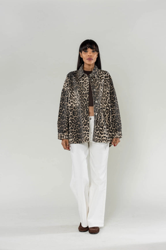 oversized jeanshemd | leo