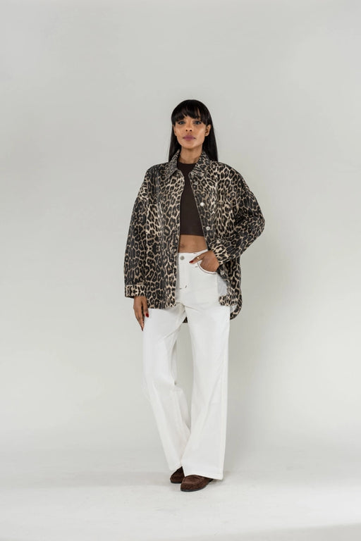 oversized jeanshemd | leo