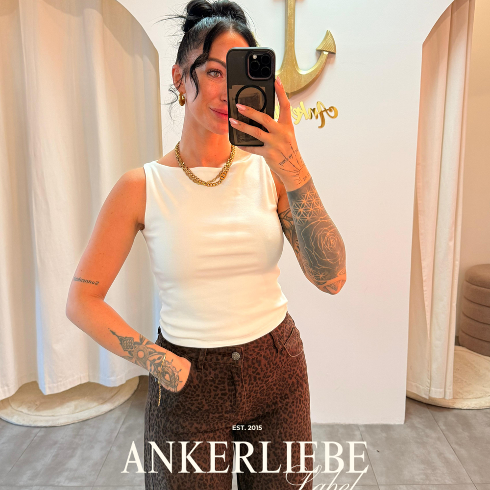 nova crop top | off white