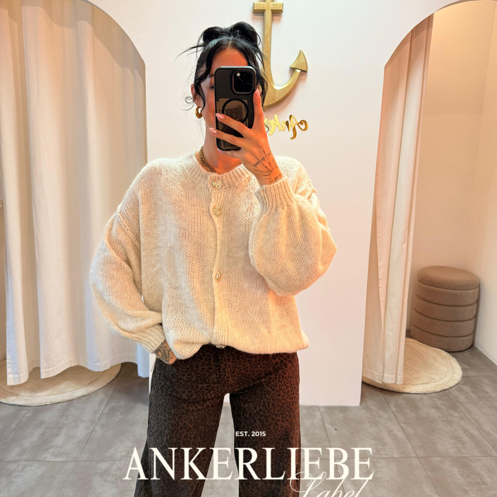 sari creme | cardigan
