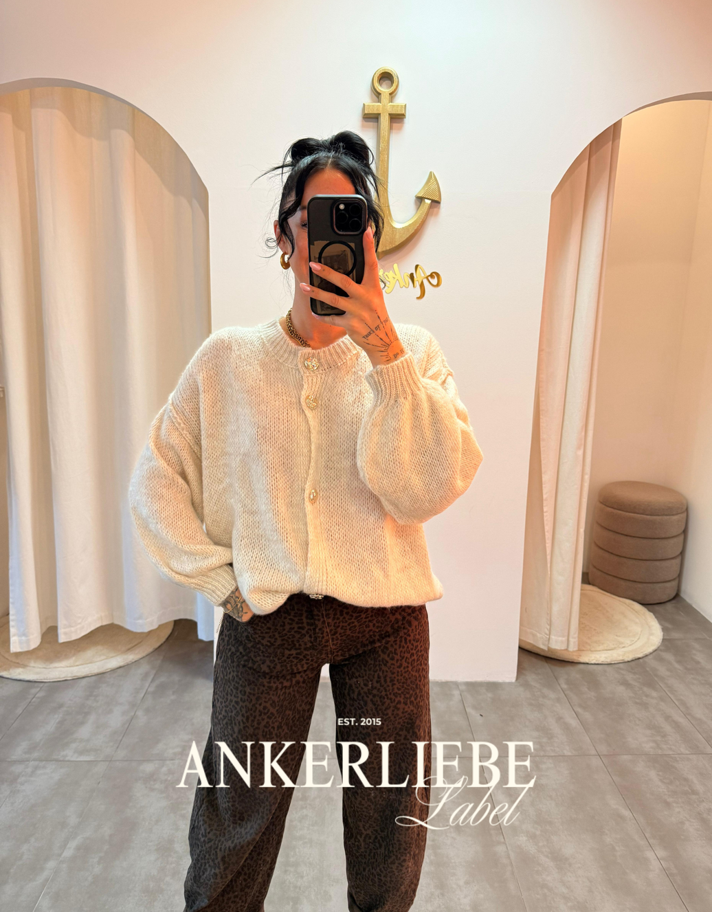 sari creme | cardigan