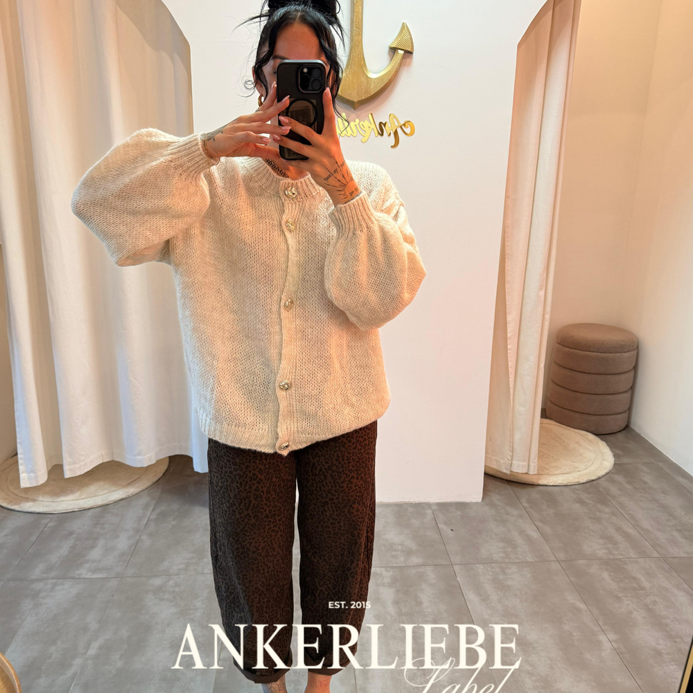 sari creme | cardigan