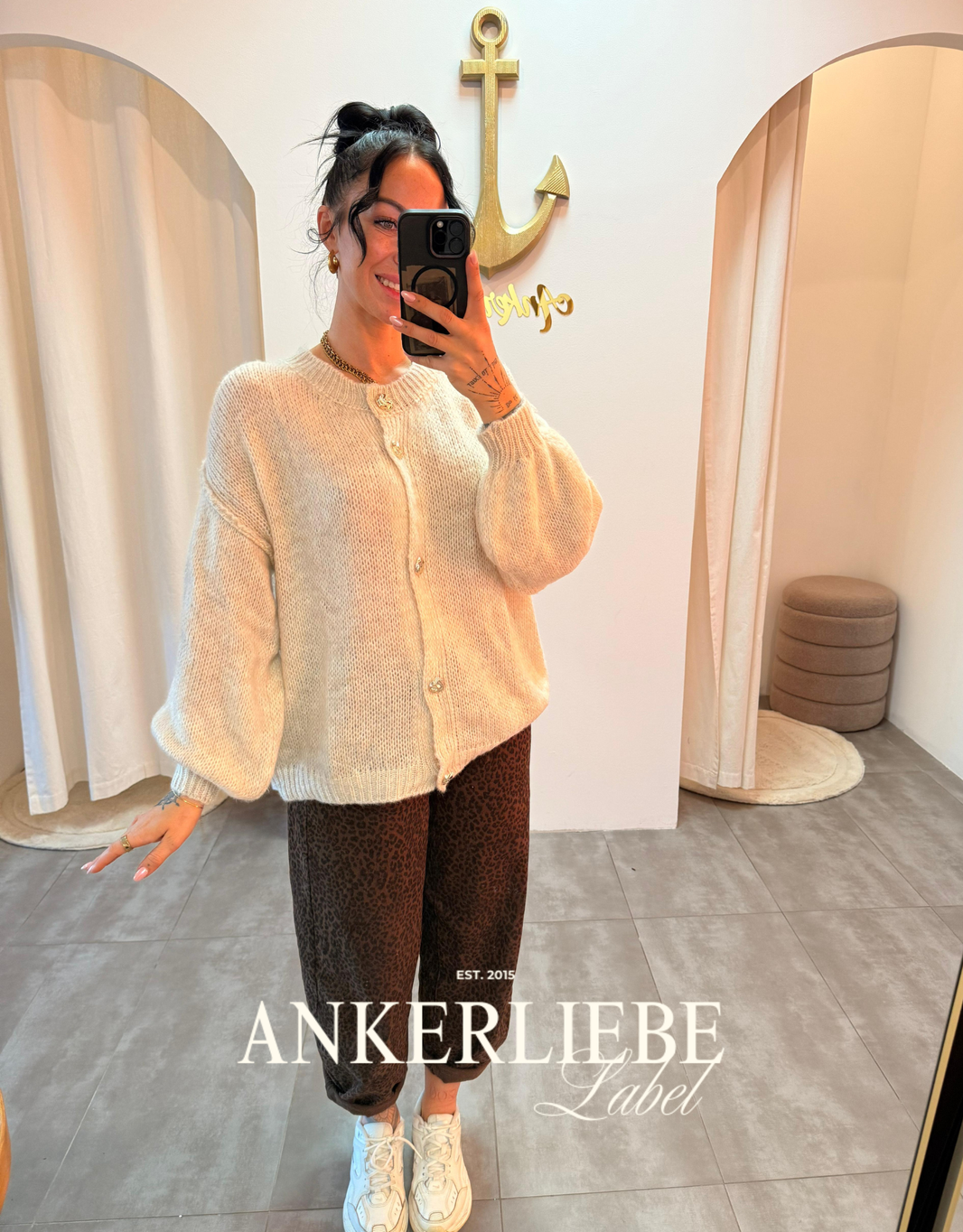 image sari creme | cardigan