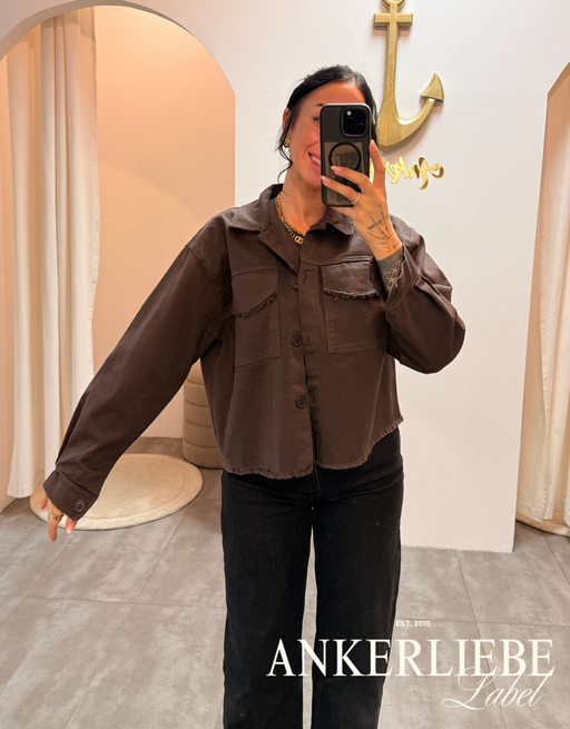 leichte jeansjacke | schoko