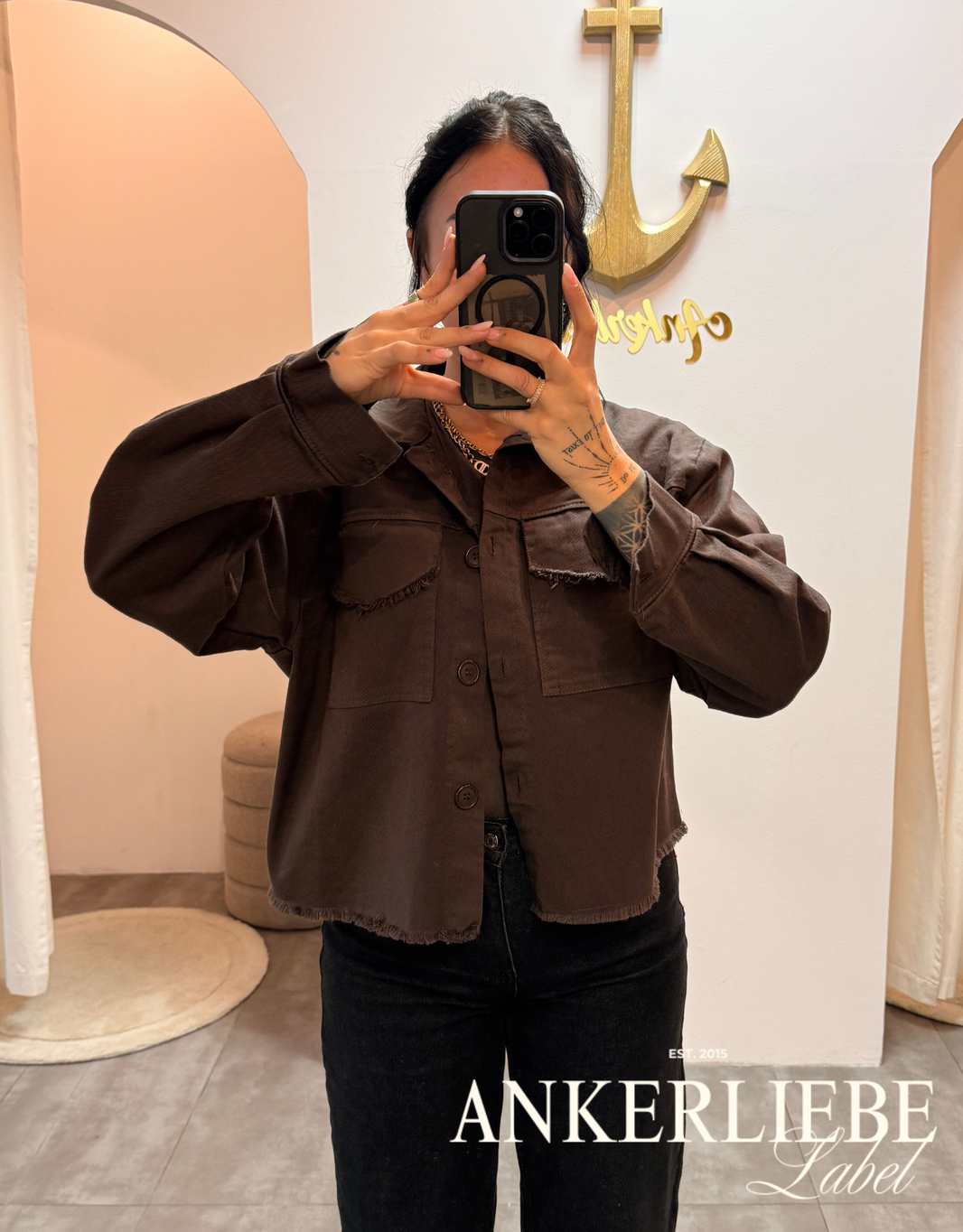 image leichte jeansjacke | schoko