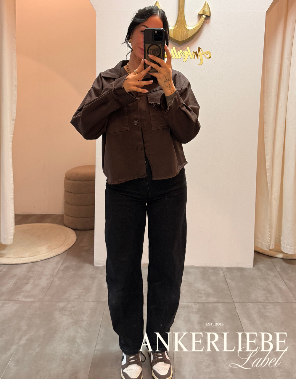 leichte jeansjacke | schoko