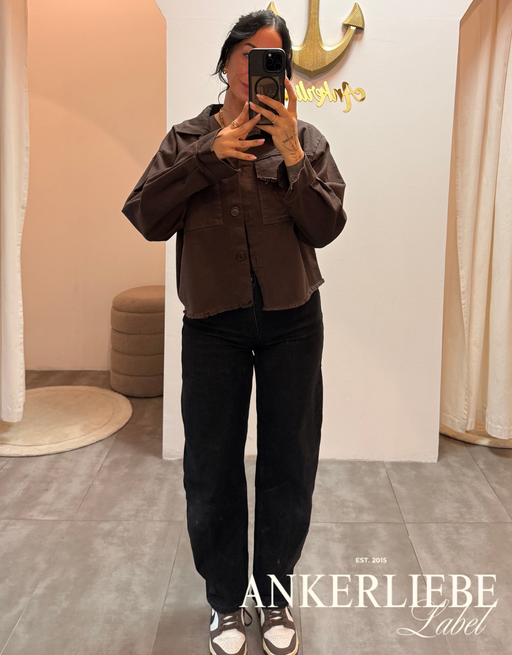 leichte jeansjacke | schoko