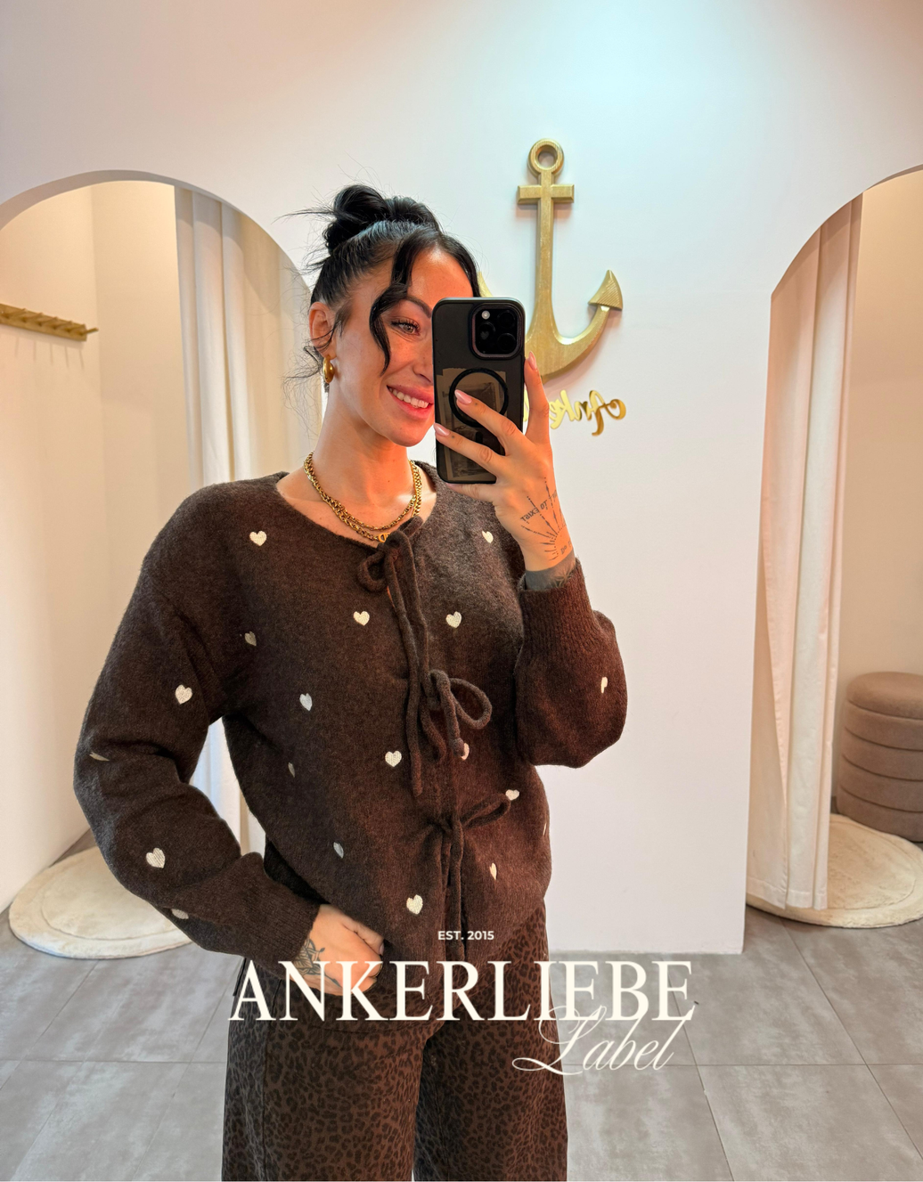 amora | cardigan choco