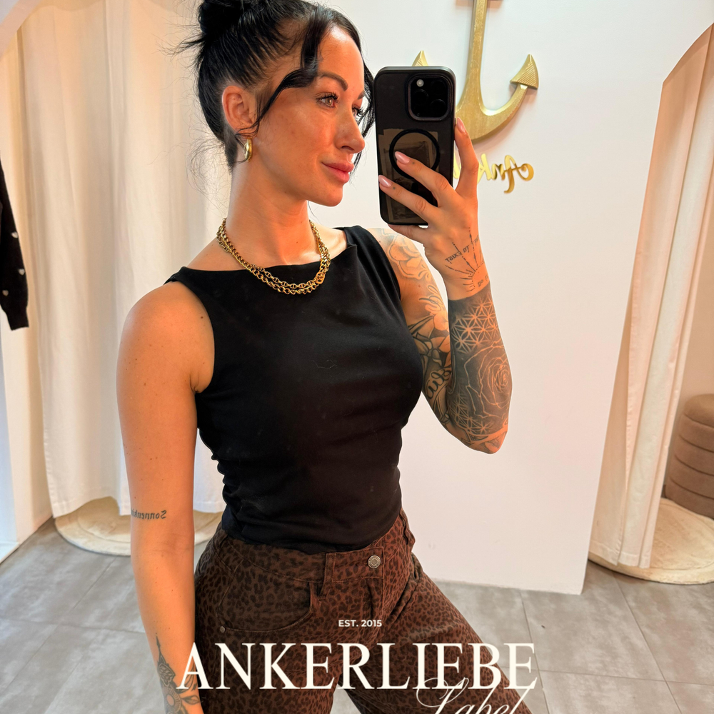 nova crop top | black