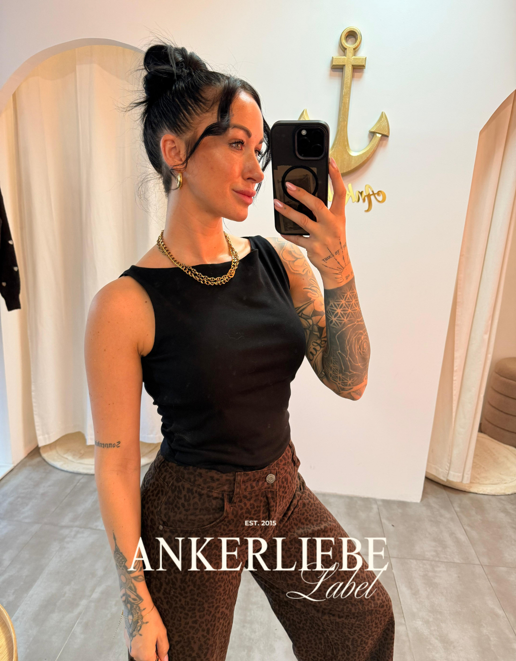 nova crop top | black