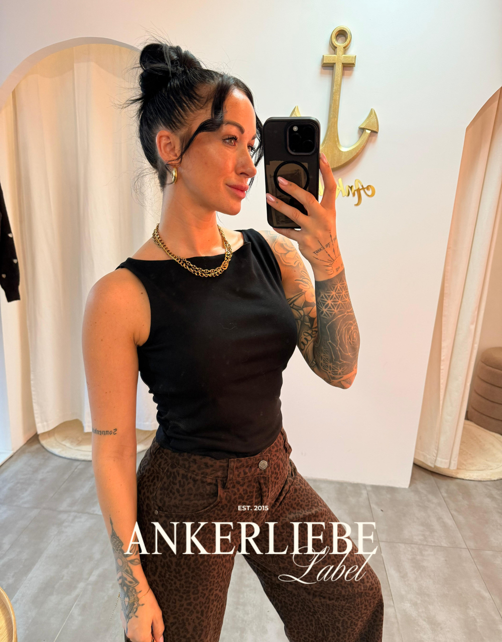 nova crop top | black