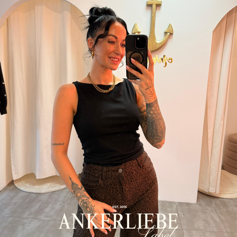 nova crop top | black