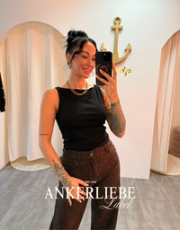 nova crop top | black