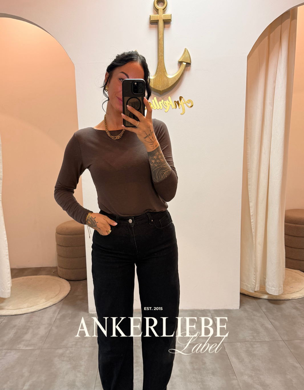 image soft cashmere langarmshirt | einfarbig