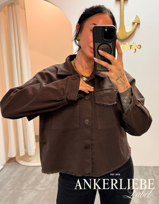 leichte jeansjacke | schoko