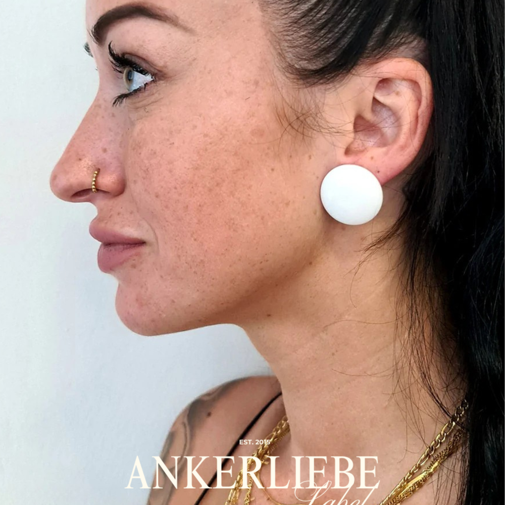 stecker/clips weiß glanz kuppelig