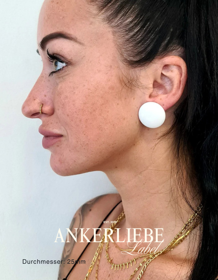 stecker/clips weiß glanz kuppelig